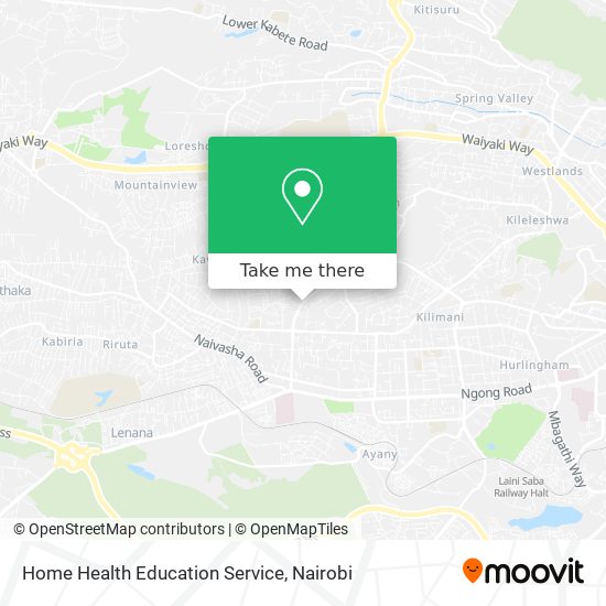 Home Health Education Service map