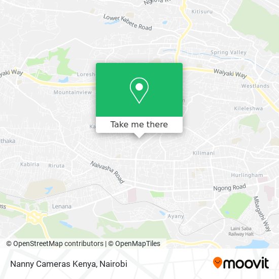 Nanny Cameras Kenya map