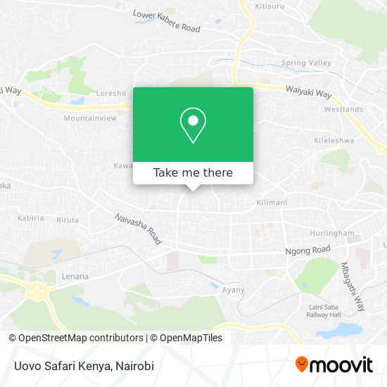Uovo Safari Kenya map