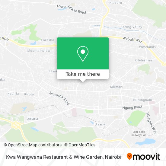 Kwa Wangwana Restaurant & Wine Garden map