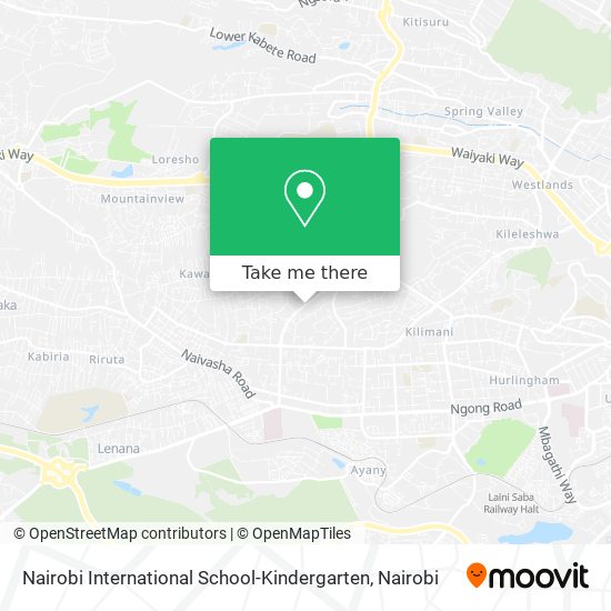 Nairobi International School-Kindergarten map
