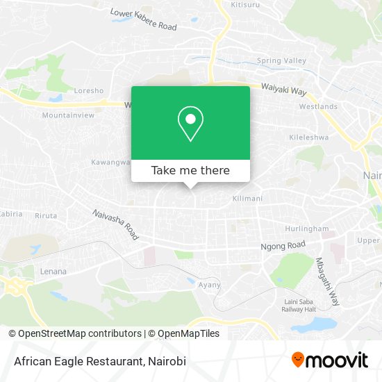 African Eagle Restaurant map