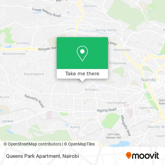 Queens Park Apartment map