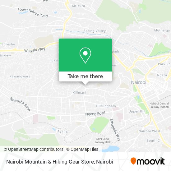 Nairobi Mountain & Hiking Gear Store map