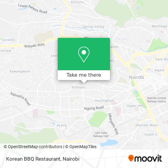 Korean BBQ Restaurant map