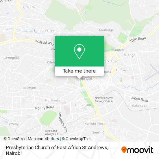 Presbyterian Church of East Africa St Andrews map