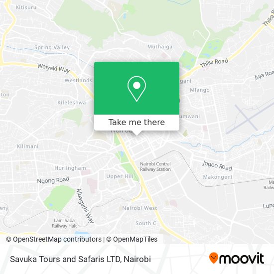 Savuka Tours and Safaris LTD map