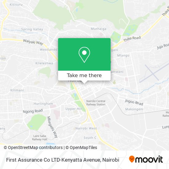 First Assurance Co LTD-Kenyatta Avenue map