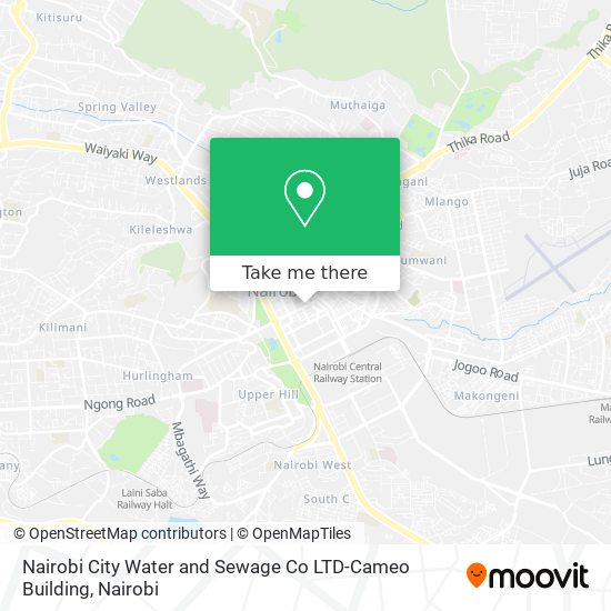 Nairobi City Water and Sewage Co LTD-Cameo Building map