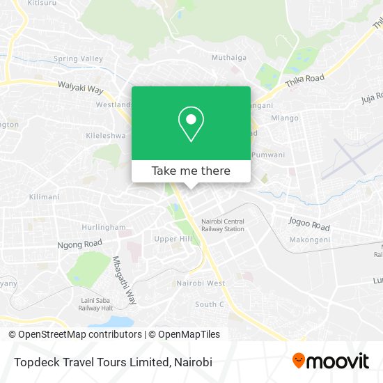 Topdeck Travel Tours Limited map