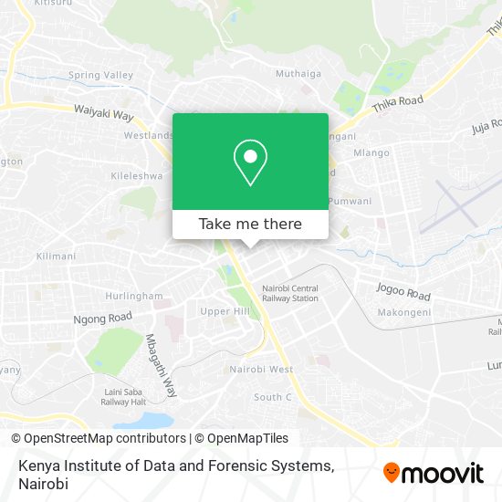 Kenya Institute of Data and Forensic Systems map