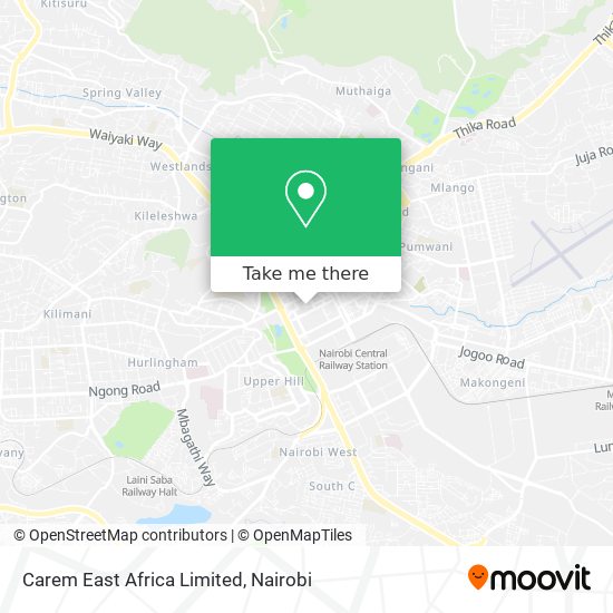 Carem East Africa Limited map