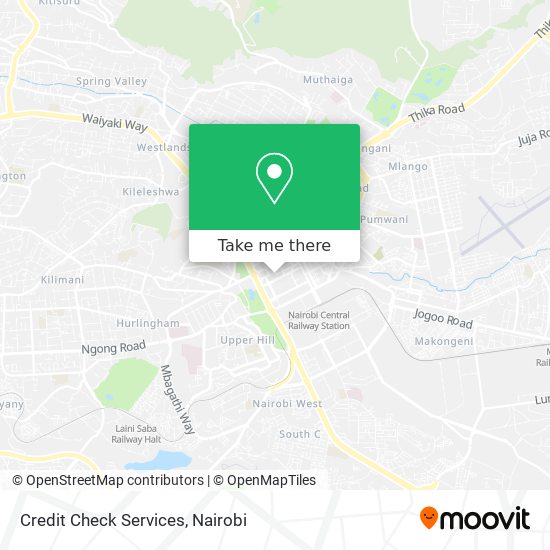 Credit Check Services map