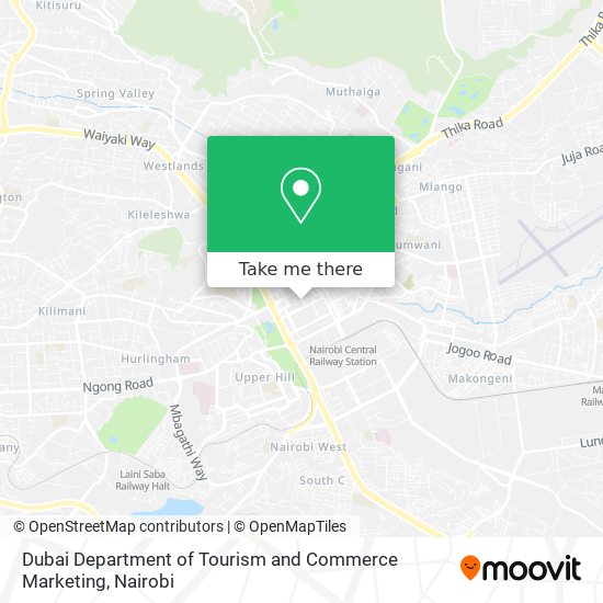 Dubai Department of Tourism and Commerce Marketing map