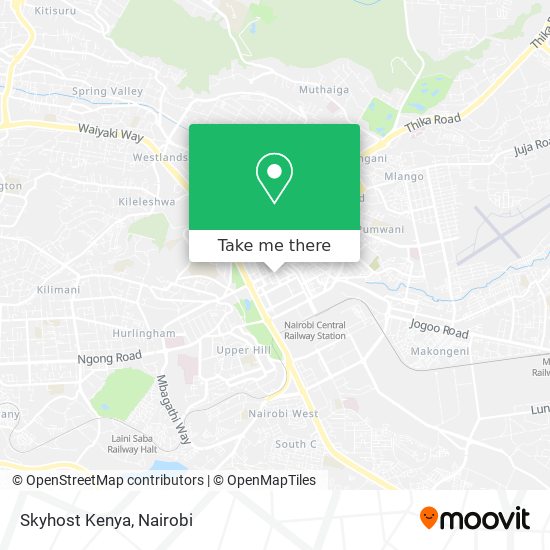 Skyhost Kenya map