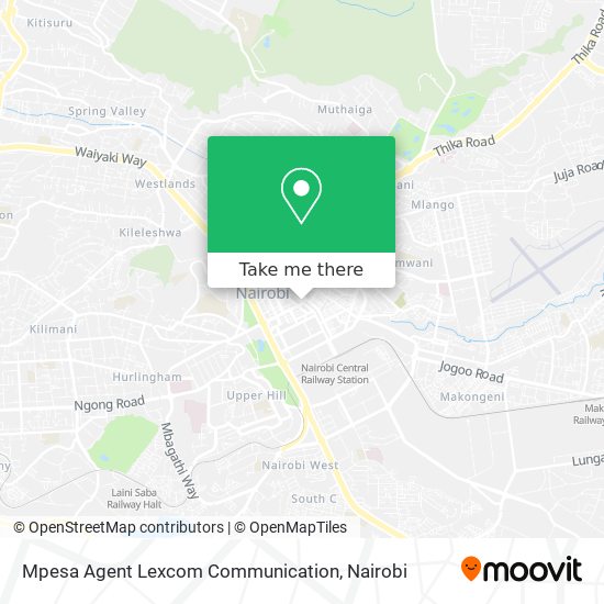 Mpesa Agent Lexcom Communication map