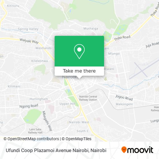 Ufundi Coop Plazamoi Avenue Nairobi map