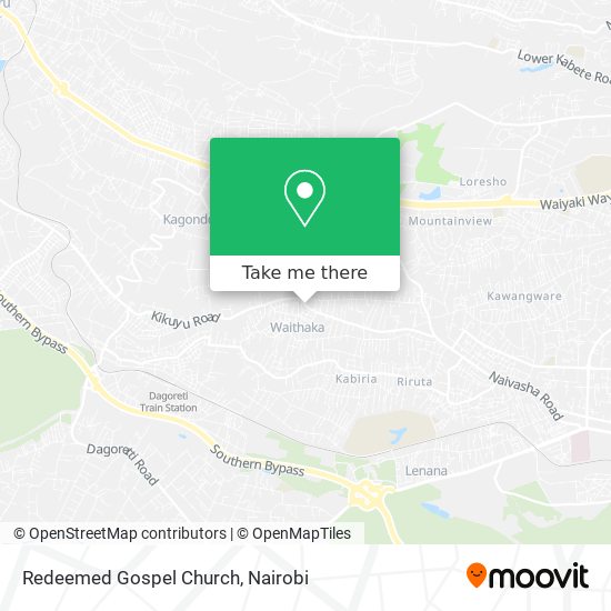 Redeemed Gospel Church map