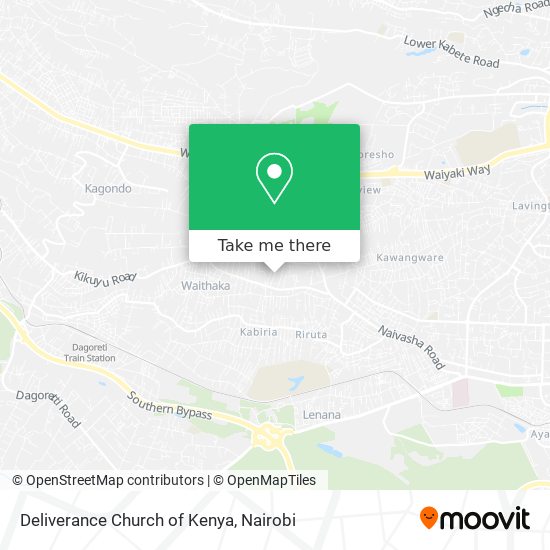 Deliverance Church of Kenya map