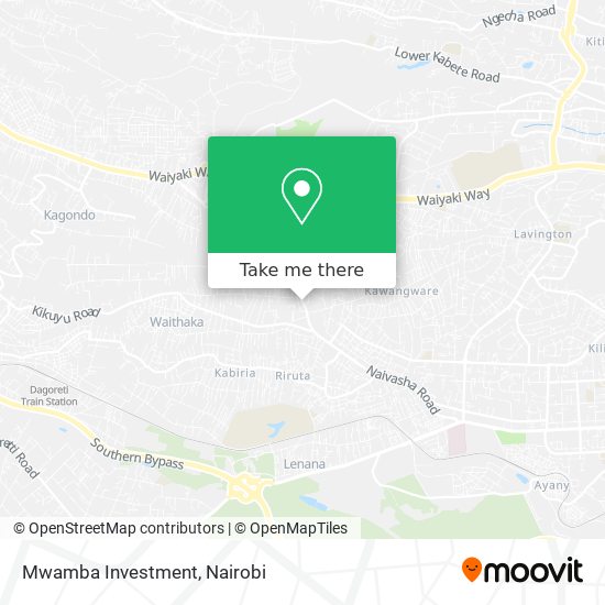 Mwamba Investment map