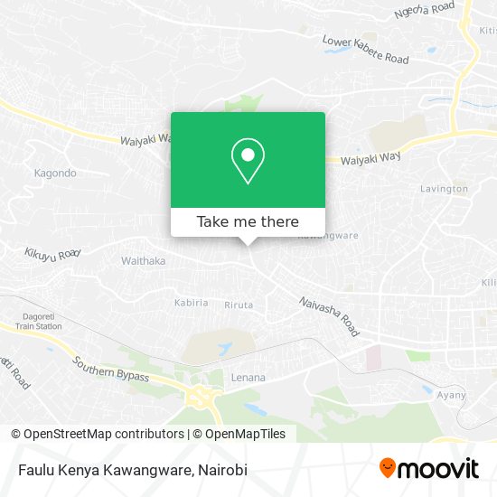 Faulu Kenya Kawangware map
