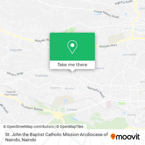 St. John the Baptist Catholic Mission-Arcdiocese of Nairobi map