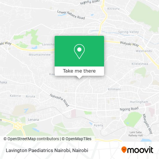 Lavington Paediatrics Nairobi map