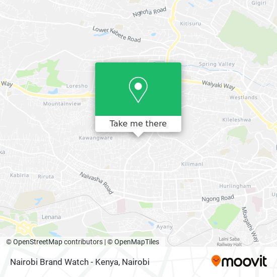 Nairobi Brand Watch - Kenya map