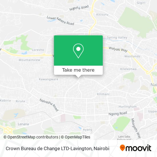 Crown Bureau de Change LTD-Lavington map