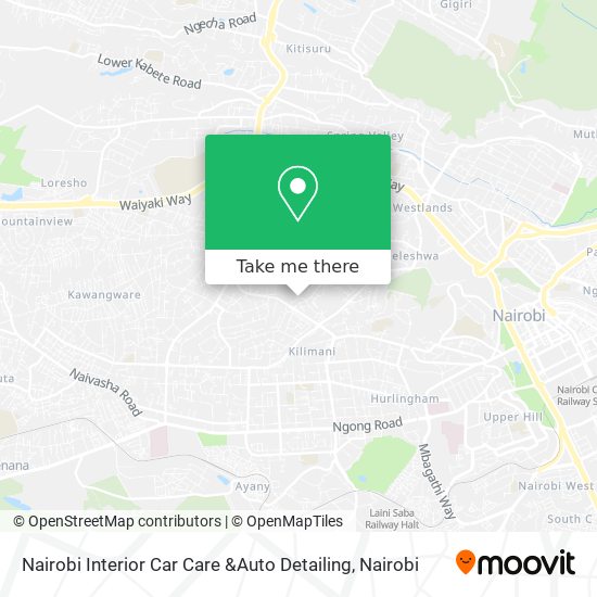 Nairobi Interior Car Care &Auto Detailing map