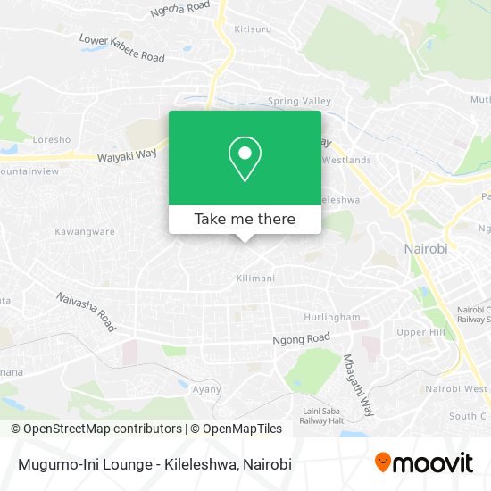 Mugumo-Ini Lounge - Kileleshwa map