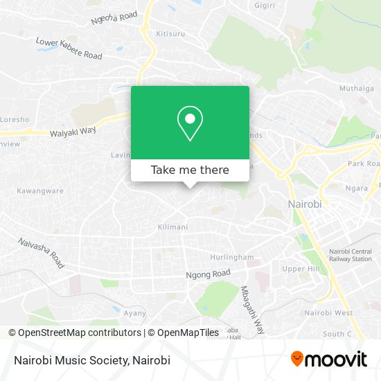 Nairobi Music Society map
