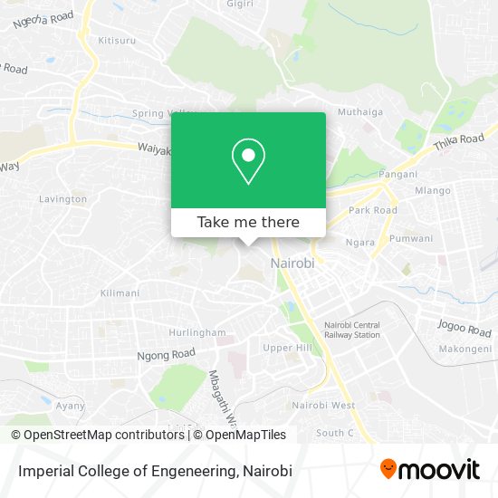 Imperial College of Engeneering map