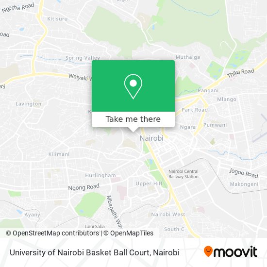 University of Nairobi Basket Ball Court map