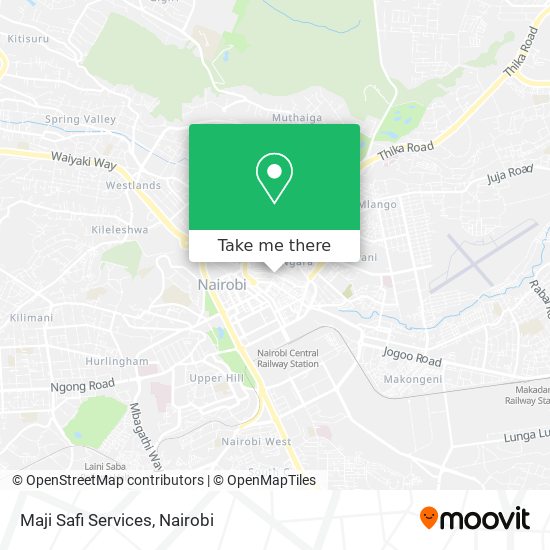 Maji Safi Services map