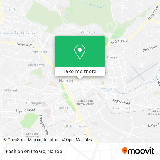 Fashion on the Go map