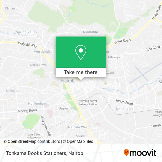 Tonkams Books Stationers map