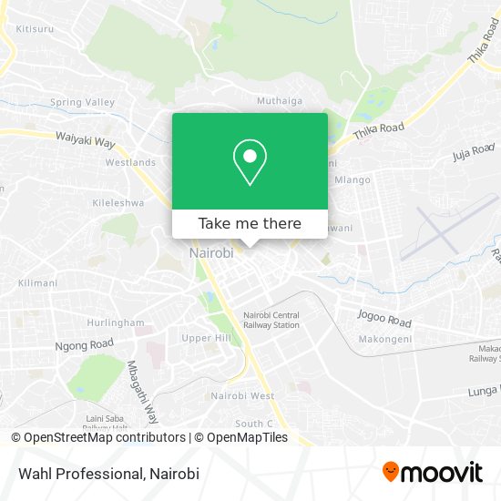 Wahl Professional map