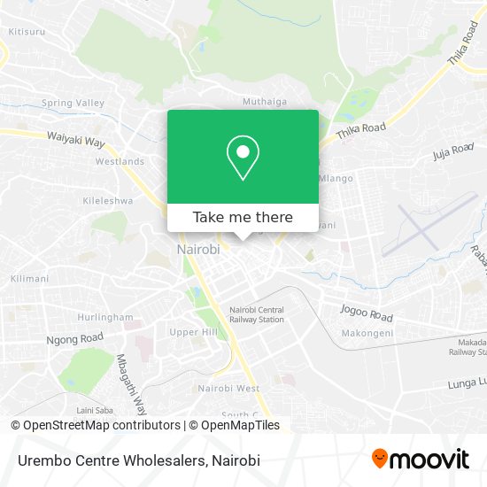 Urembo Centre Wholesalers map