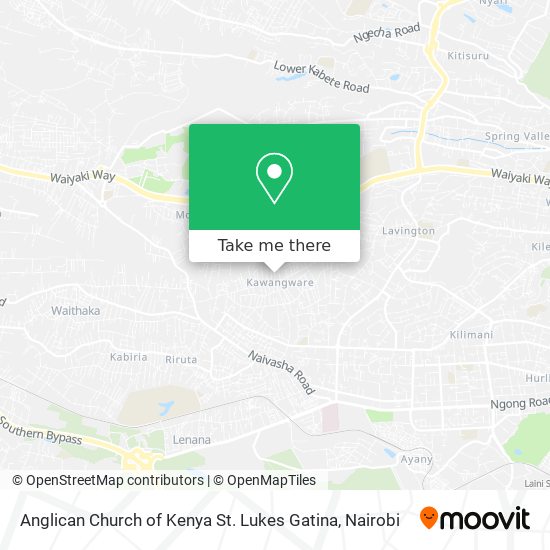 Anglican Church of Kenya St. Lukes Gatina map