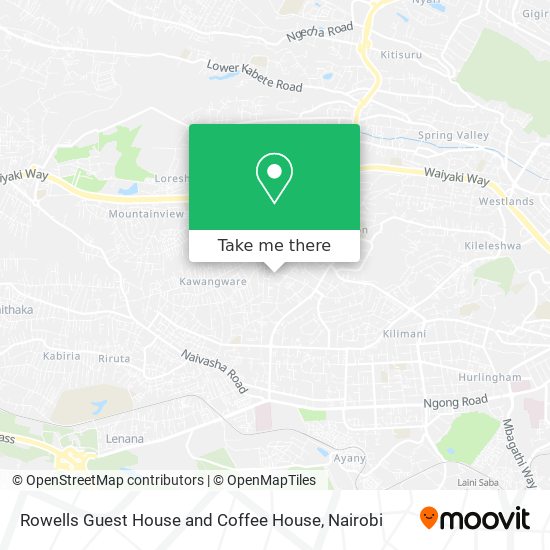 Rowells Guest House and Coffee House map