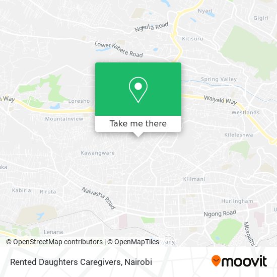 Rented Daughters Caregivers map