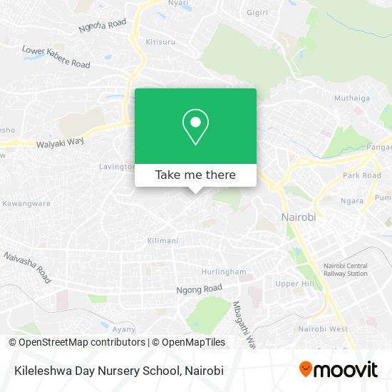 Kileleshwa Day Nursery School map