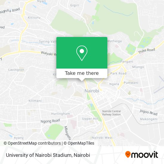 University of Nairobi Stadium map