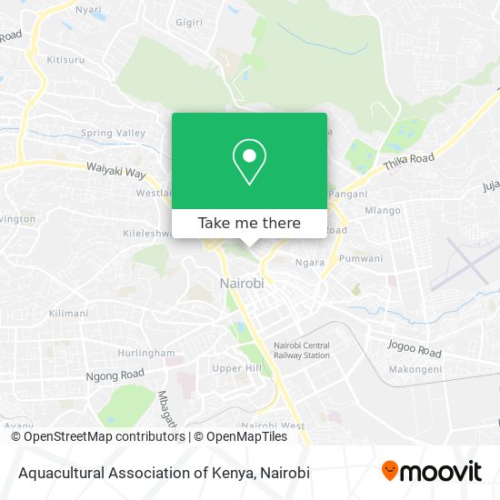 Aquacultural Association of Kenya map