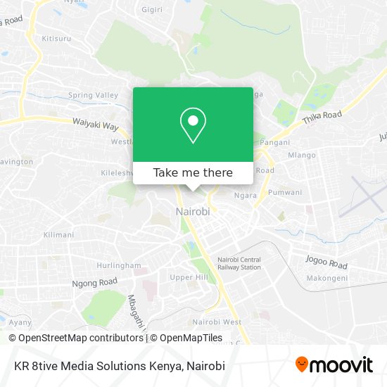 KR 8tive Media Solutions Kenya map