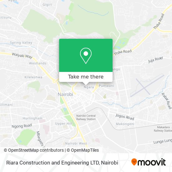 Riara Construction and Engineering LTD map