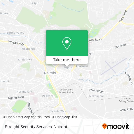 Straight Security Services map
