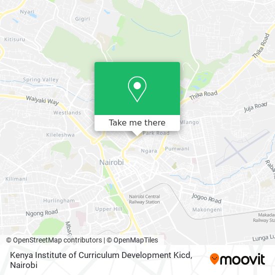 Kenya Institute of Curriculum Development Kicd map