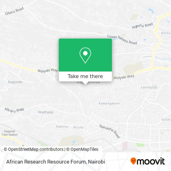 African Research Resource Forum map